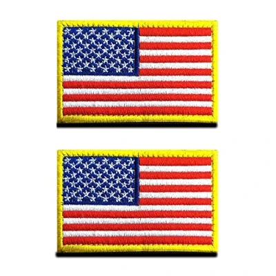 Afbeelding van 2 stuks Amerikaanse vlag patch Tactisch Amerika badge, geborduurde met sluiting, militaire stickers linten voor rugzakken kleding tassen uniform vest jersey