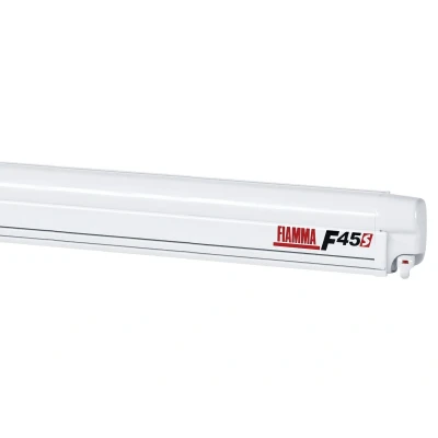 Afbeelding van Fiamma F45 S 350 Cassetteluifel Polar White Royal Blue Blauw Cassetteluifels