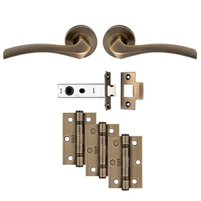 Afbeelding van Carlisle Brass Deurbeslag set &quot;Sines&quot; compleet antiek messing
