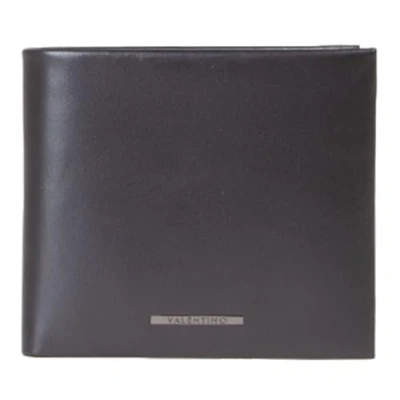 Afbeelding van VALENTINO Leren kaarthouder Vill Credit Card Case Nero zwart