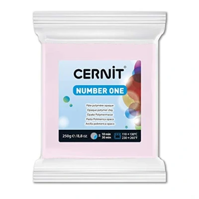 Afbeelding van Cernit CE0900250475C Block modelleermassa (polymeer) NUMBER ONE, ovenhardend, direct te gebruiken, 250 g, ideaal voor doe het zelf, sieraden en figuren, beginners hobbykunstenaars, roze, 1