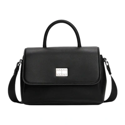 Afbeelding van Tommy Jeans American COOL FLAP Crossover Handtas, Dames, Maat: One Size, Black