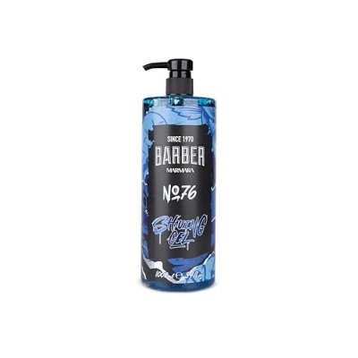 Afbeelding van BARBER MARMARA scheergel voor heren, nr. 76, transparante 1000 ml, Shaving Gel Men nauwkeurige scheerbeurt van de baardcontouren schuimt niet koelt huid