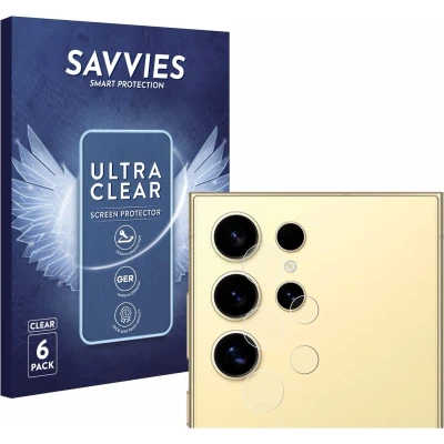 Afbeelding van 6x Savvies Screenprotector voor Samsung Galaxy S24 Ultra (ALLEEN Camera Lens)