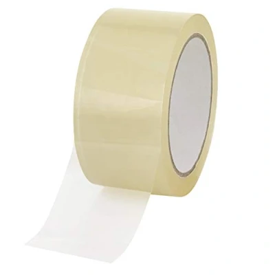 Afbeelding van baytronic Verpakkingstape plakband pakkettape stil 66m x 50mm 48? bruin of transparant (1x rol, transparant)