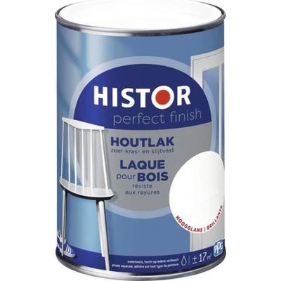 Afbeelding van Histor Perfect Finish Houtlak Hoogglans Lak 1,25 liter Mengbaar