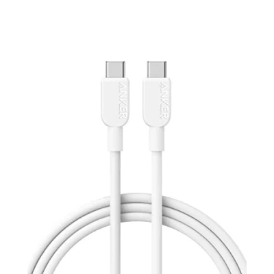 Afbeelding van Anker 310 USB C naar kabel (180 m), (60 W/3 A) oplaadkabel Snelle voor Samsung Galaxy S23, iPad Pro 2021, Mini 6, Air 4, MacBook 2020, Schakelaar (USB 2.0)