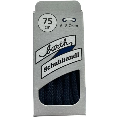 Afbeelding van Dikke ronde veter Donker Blauw 75 cm (Barth)