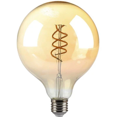 Afbeelding van V TAC VT 2126 N LED Lampen G125 Bol E27 IP20 Amber 6 Watt 400 Lumen 1800K 2 Jaar