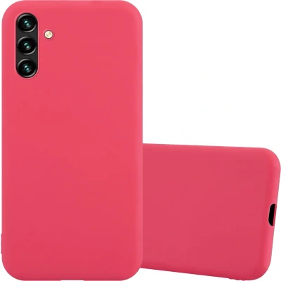 Afbeelding van Cadorabo Hoesje geschikt voor Samsung Galaxy A13 5G in CANDY ROOD Beschermhoes TPU silicone Case Cover