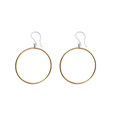 Afbeelding van Allergievrij goudkleurig 4 cm oorringen Charme Bijoux