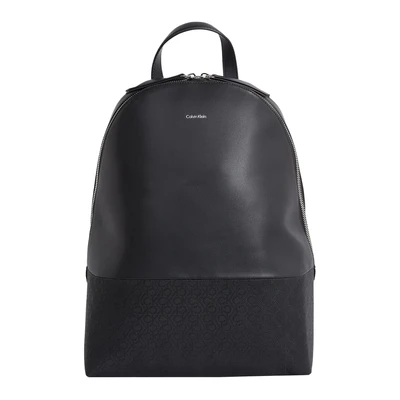 Afbeelding van Calvin Klein Mixmedia Backpack Rugzak, Dames, Maat: One Size, Black