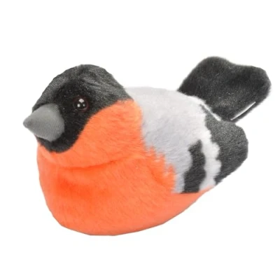 Afbeelding van Pluche goudvink vogel knuffel 15 cm knuffeldier