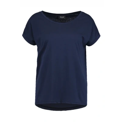 Afbeelding van VILA Dreamers PURE SU NOOS Tshirt basic, Dames, Maat: Large, Total eclipse