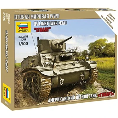 Afbeelding van Zvezda Stuart Us tank (Zve6265) modelbouwsets, hobbybouwspeelgoed voor kinderen, modelverf en accessoires