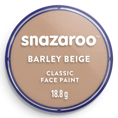 Afbeelding van Snazaroo 1118909 Kinderschmink, huidvriendelijke hypoallergene gezichtsmake up op waterbasis, vrij van parabenen 18ml Pot, Barely Beige