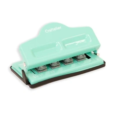 Afbeelding van Craftelier 4 perforator voor planners, planners of platenboeken scrapbooking en knutselwerk, gatcapaciteit 3 papieren à 90 g/m², afmetingen ca.