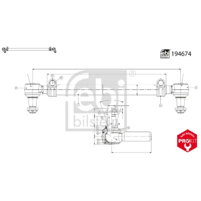 Afbeelding van Stuurstang set FEBI BILSTEIN 194674