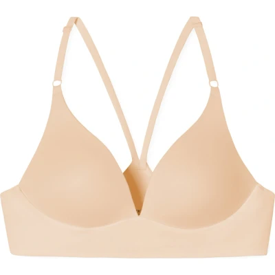 Afbeelding van Schiesser Lounge BRA Microfaser Racerback Invisible SOFT Tshirt BH, Dames, Maat: 70B, Nude