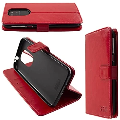 Afbeelding van caseroxx tas voor Emporia Smart 5 Bookstyle Case in rood cover boek