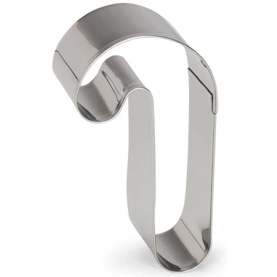Afbeelding van uitsteekvorm Zuurstok 7 cm RVS zilver