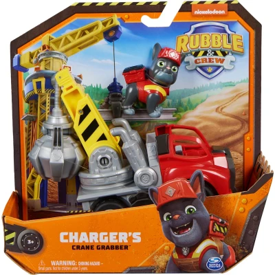 Afbeelding van Rubble &amp; Crew Charger’s Kraanwagen met speelfiguur en beweegbare onderdelen