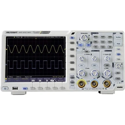 Afbeelding van VOLTCRAFT DSO 6102WIFI Digitale oscilloscoop 100 MHz 2 kanaals 1 GSa/s 40000 kpts 8 Bit Functiegenerator, Multimeterfun