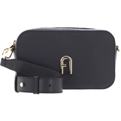 Afbeelding van FURLA Leren Schoudertas Avondtas Primula Mini Crossbody Soil Grijs