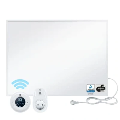 Afbeelding van BR Bringer Infraroodverwarming, 450 W, met thermostaat en afstandsbediening, infrarood, elektrische verwarming, energiebesparend, TÜV GS, Duits kwaliteitsmerk