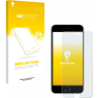 Afbeelding van upscreen Reflection Shield Matte screen protector (1 Stuk, Apple iPhone SE (3e generatie)), Smartphone beschermfolie, Grijs