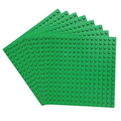 Afbeelding van Katara 1741 bouwplaten set van 8 13 cm x / 16 pins, grondplaat compatibel met Lego, Sluban, My, Papimax, groen