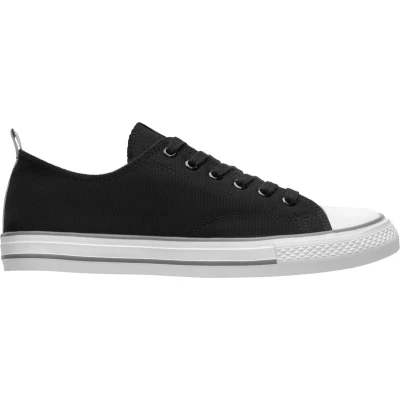 Afbeelding van Zwarte canvas sneaker met model Byles maat 38