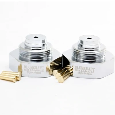 Afbeelding van BLUMKRAFT 2 x radiatoradapter M38 1,5 stijl MEGES op M30 voor thermostaat/thermostaatkop stekker (2 stuks)