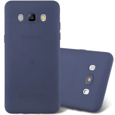Afbeelding van Cadorabo Hoesje geschikt voor Samsung Galaxy J5 2016 in FROST DONKER BLAUW Beschermhoes gemaakt van flexibel TPU silicone Case Cover