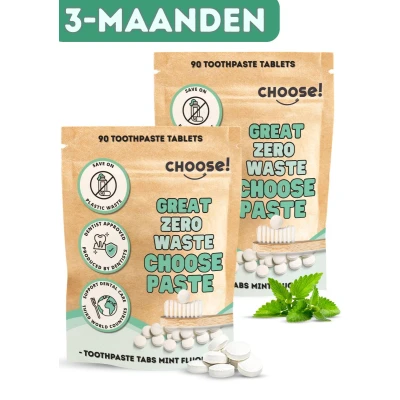 Afbeelding van CHOOSE Tandpasta Tabletten Navulling 180