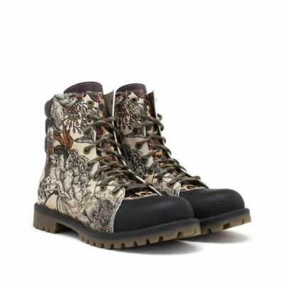 Afbeelding van GOBY Forest Sketch Dames Boots Handmade en Vegan Botanisch Stoer Maat 38