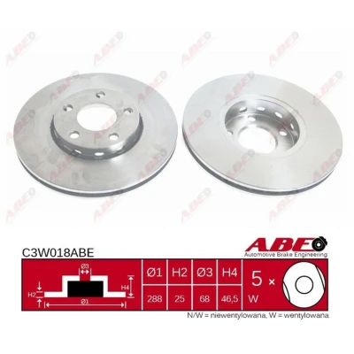 Afbeelding van ABE Remschijven C3W018ABE