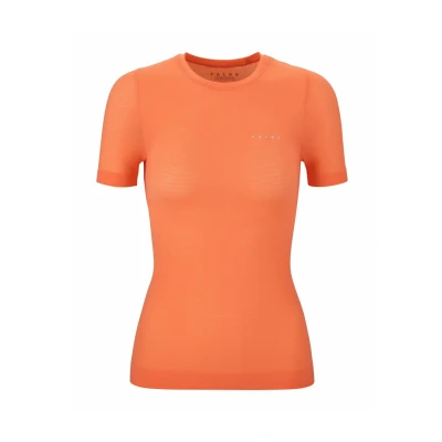 Afbeelding van FALKE Ultralight Cool sneldrogend functioneel materiaal shirt met korte mouwen dames oranje maat S