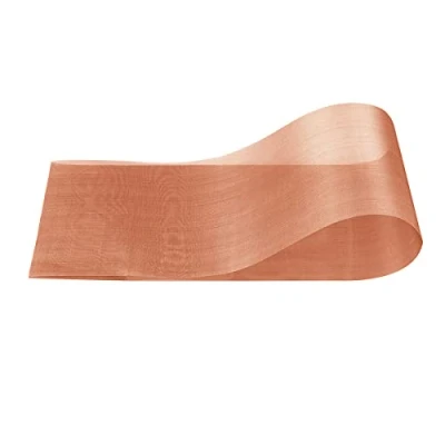 Afbeelding van 1 Pack 200 Mesh 99,9% Puur Koper Scherm Geweven Scherm, Koperen Doek Fijn Mesh, 49,8 x 99,37 cm