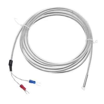 Afbeelding van K type thermoelement, waterdicht PTFE thermoelement 2 draadsensoren 0 200 C 5 m kabellengte
