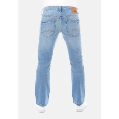 Afbeelding van Mustang Oregon Bootcut jeans, Heren, Maat: 34x32, Light blue denim