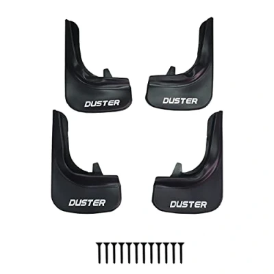 Afbeelding van Omad Spatborden Compatible met Dacia Duster 2 (HM) 2018 2024 Voertuig Voor Achter Set 4 Stukken Zwart