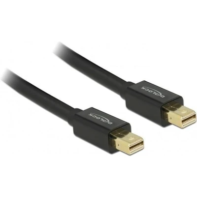 Afbeelding van Mini DisplayPort kabel versie 1.2 (4K 60 Hz) / zwart 2 meter