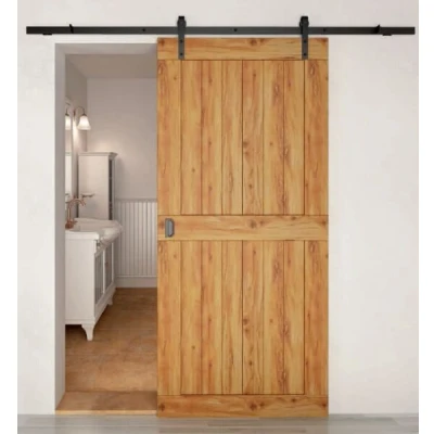 Afbeelding van Henderson Schuifdeurbeslag Rustic Zwart 2000mm