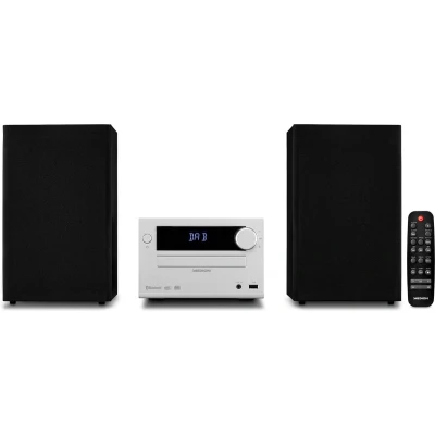 Afbeelding van Medion Internetradio (E64482) DAB + radio Bluetooth Speaker Micro Audio System FM USB MP3 LCD Scherm Wit