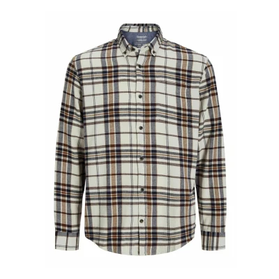 Afbeelding van Jack &amp; Jones Autumn Check Overhemd, Heren, Maat: Small, Moonbeam