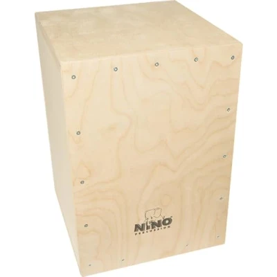 Afbeelding van Nino Percussion MYO Cajon bouwpakket trommelkist voor kinderen vanaf 5 jaar om zelf te bouwen incl. gereedschap slagvlak Baltisch berk (NINO951 MYO)