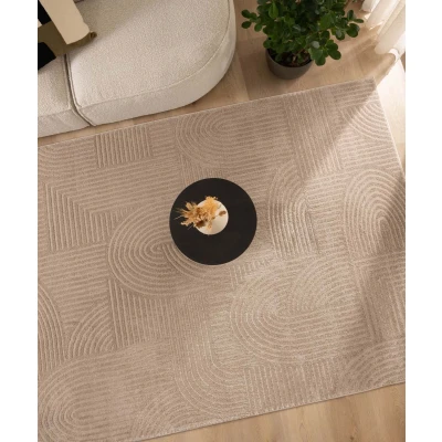 Afbeelding van Scandinavisch Tapijt/Vloerkleed Contour Bend Beige 240x340 Cm