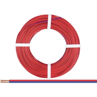 Afbeelding van Donau Elektronik 225 020 25 strengen 2 x 0,25 mm² rood blauw 25m