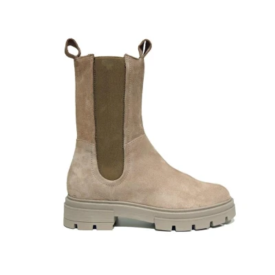 Afbeelding van MJUS Enkellaarsjes Plat beige Maat 37